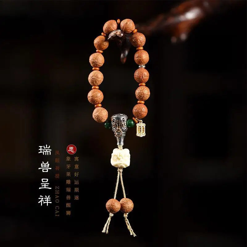 Phoenix Eye Bodhi Bracelet Couple's Wen Play Chinese Bless Hand String Wrist Jewelry Handheld Beads Personalized Rosary Beaded