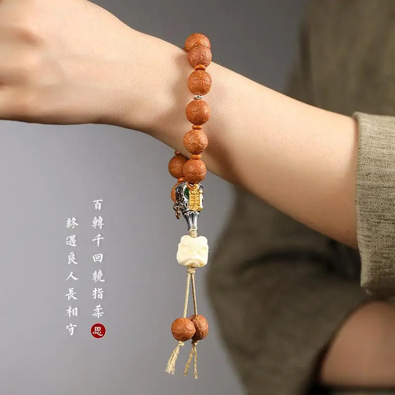 Phoenix Eye Bodhi Bracelet Couple's Wen Play Chinese Bless Hand String Wrist Jewelry Handheld Beads Personalized Rosary Beaded